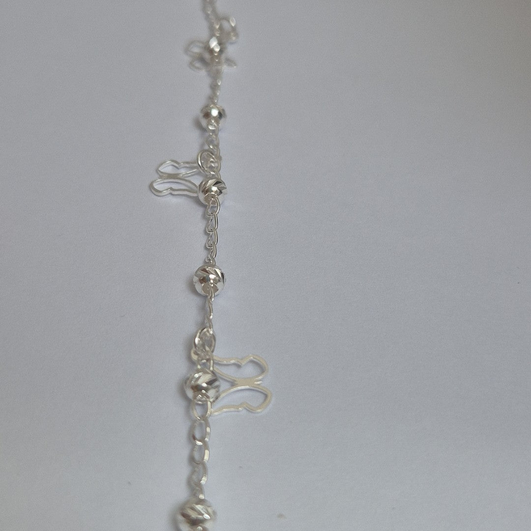 PULSERA TEJIDO ESPECIAL PLATA .925 18 CM 2.9 GR (NUEVO)