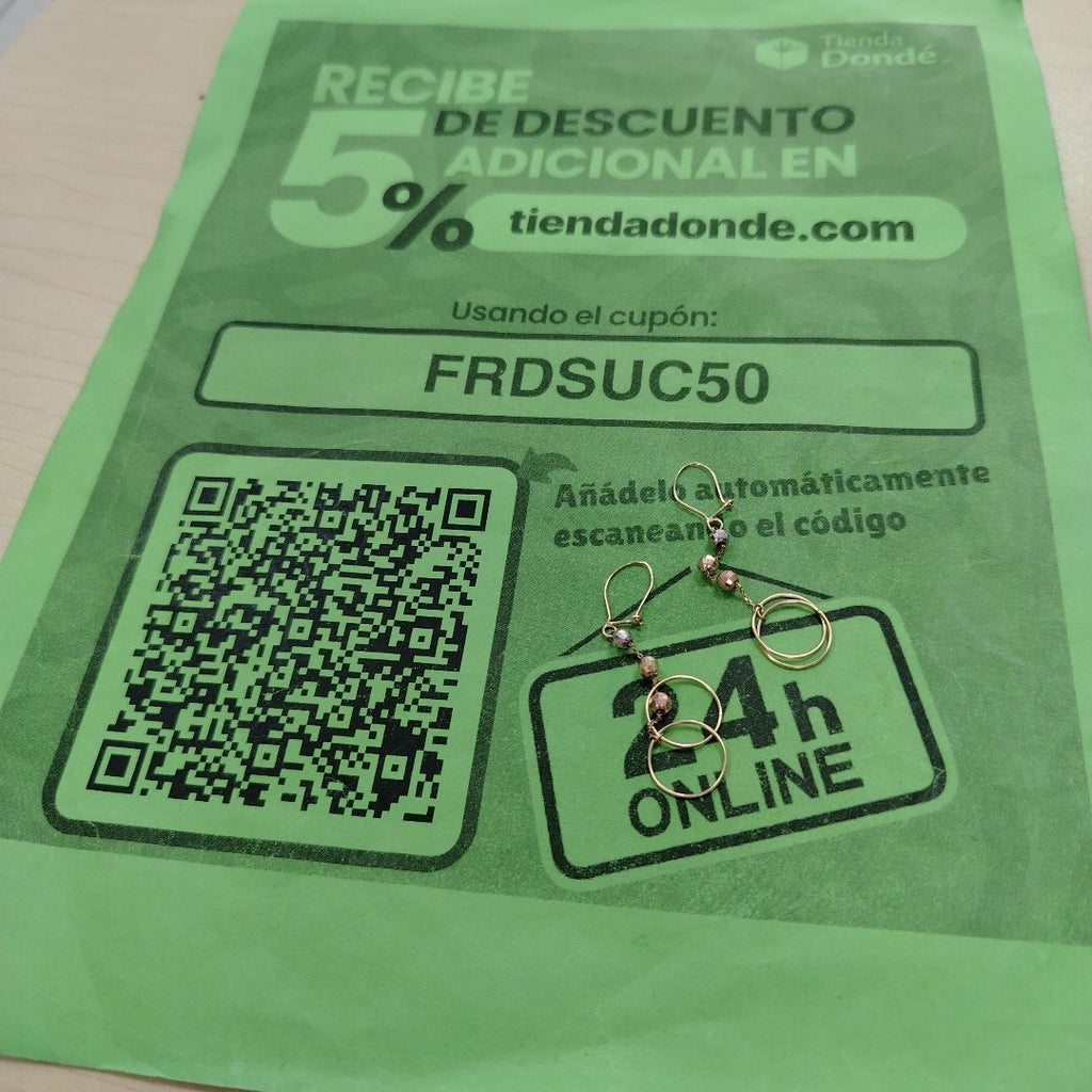 ARRACADAS PAR ORO,ORO COMBINADO 14 K 2,10 GRMS (SEMINUEVO)
