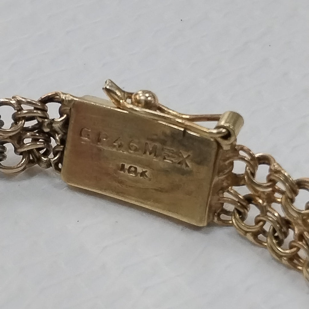 RELOJ CAJA ACERO PULSO ORO ORO 10 K 18.2 GRMS (SEMINUEVO)