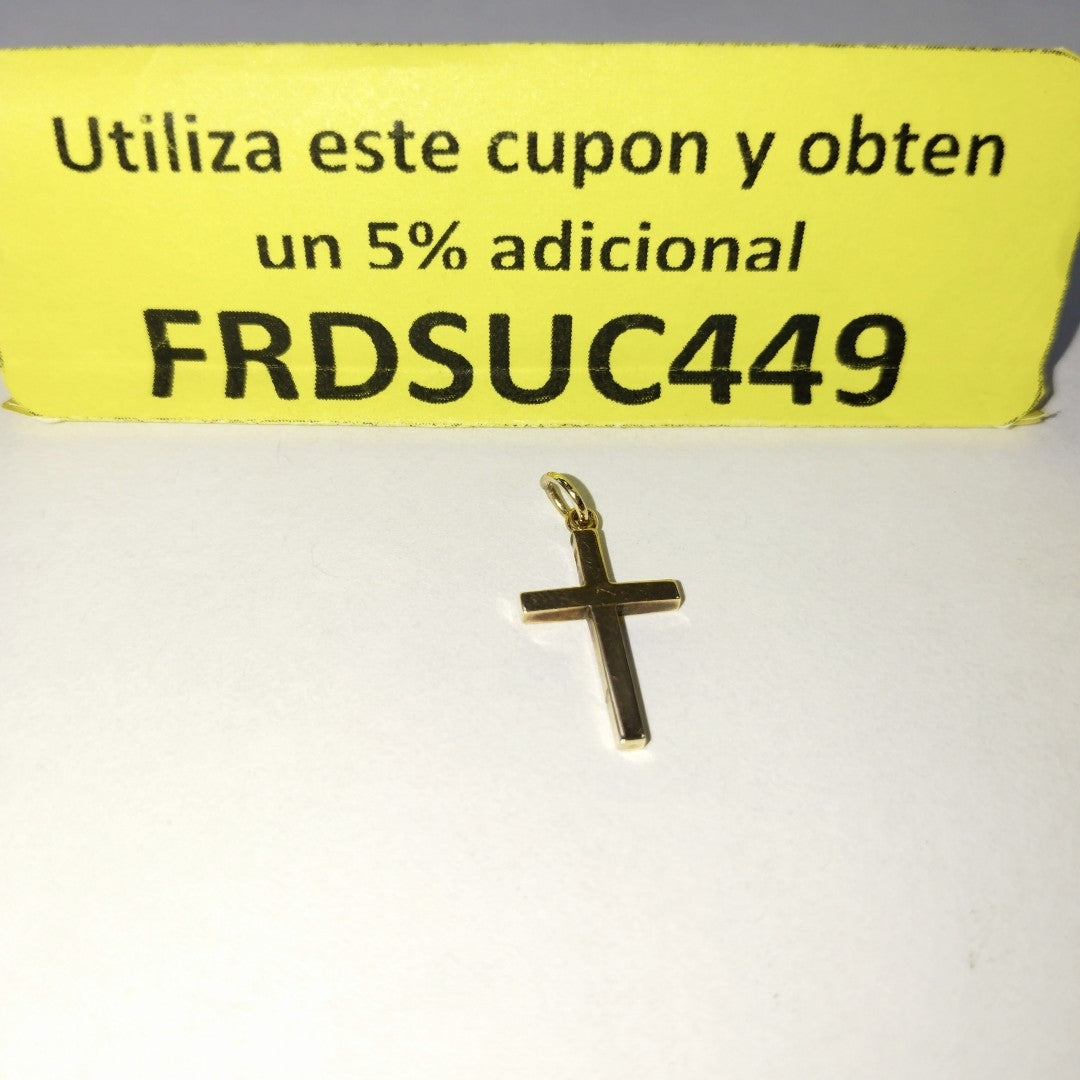 CRUZ, DIJE ORO 14 K 1.1 GRMS (SEMINUEVO)