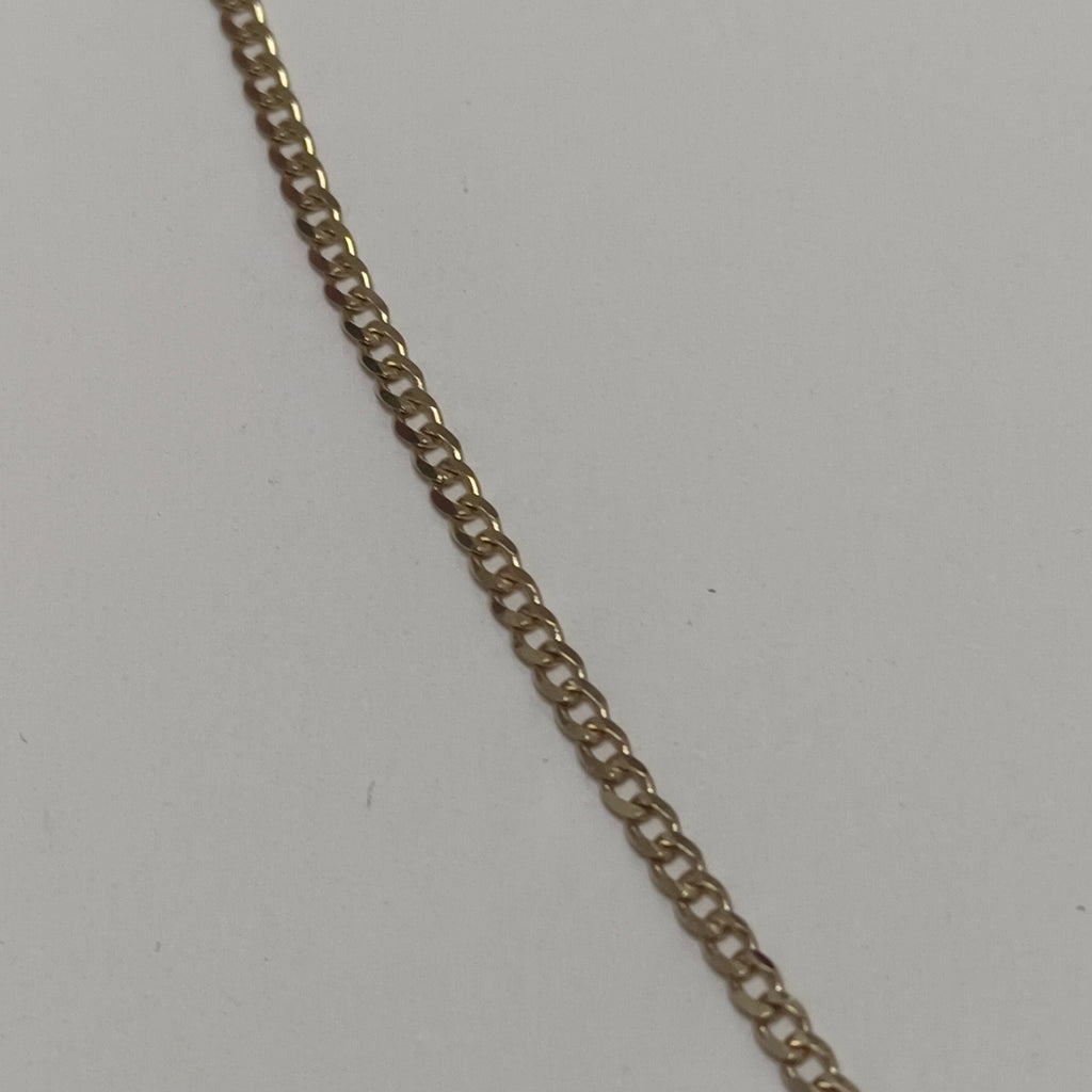 CADENAS TEJIDO BARBADA ORO 10K 55 CM 3.4 GR (NUEVO)