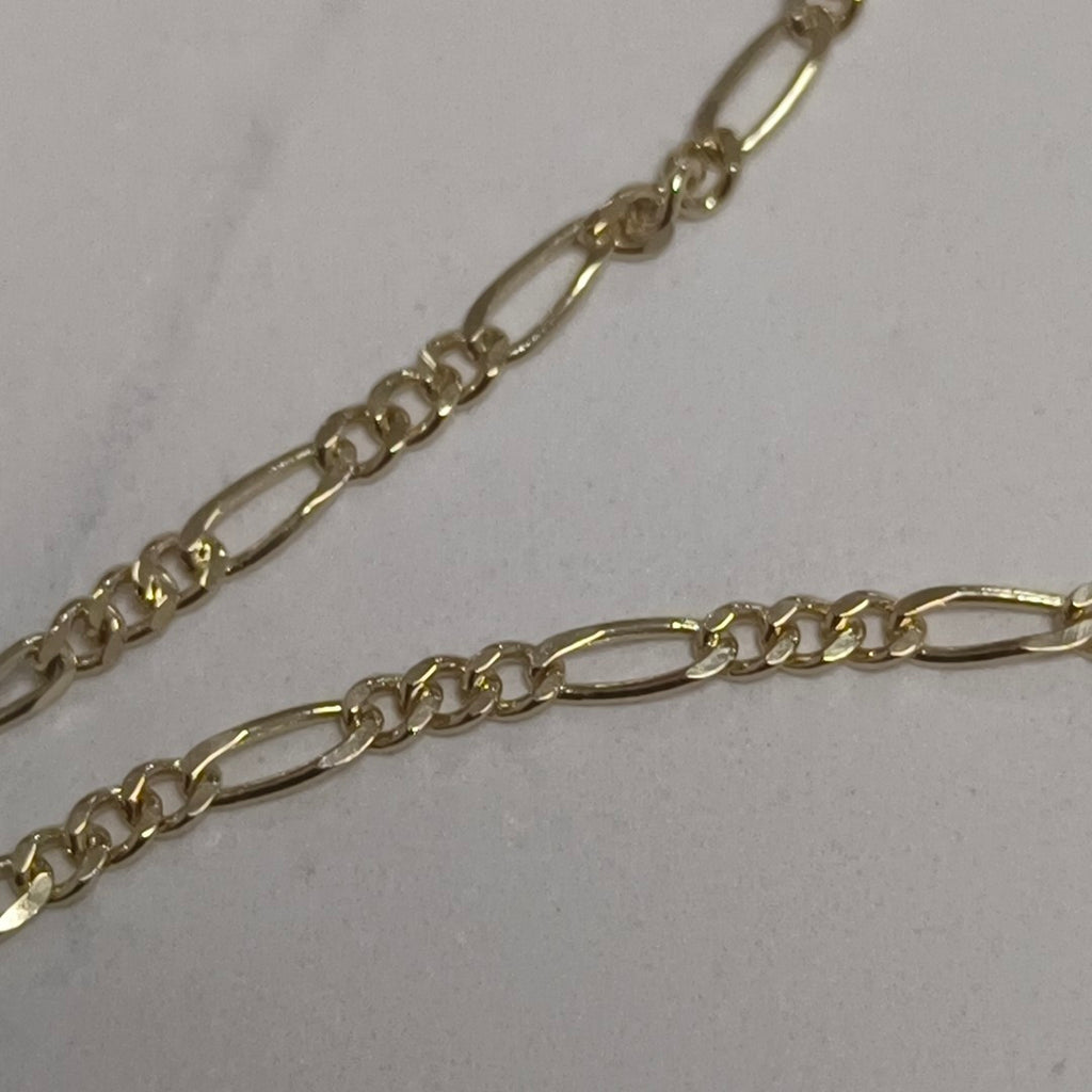 CADENAS TEJIDO 3X1 ORO 14K 55 CM 2.6 GR (NUEVO)