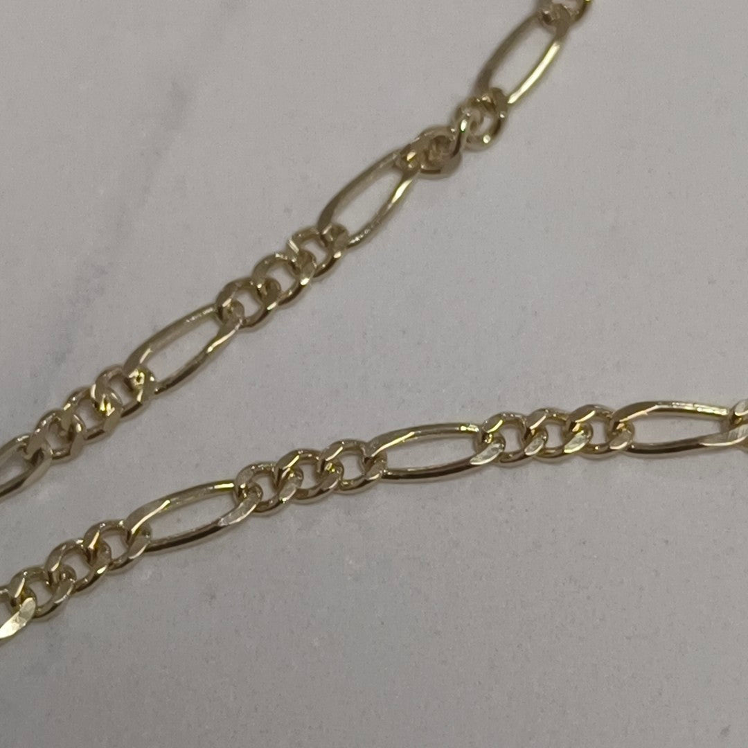 CADENAS TEJIDO 3X1 ORO 14K 55 CM 2.6 GR (NUEVO)