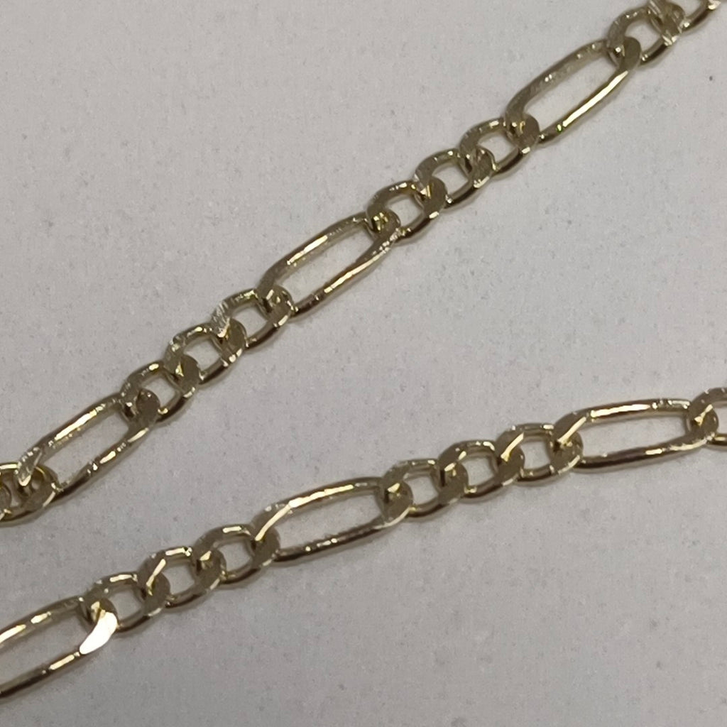 CADENAS TEJIDO 3X1 ORO 14K 55 CM 2.4 GR (NUEVO)
