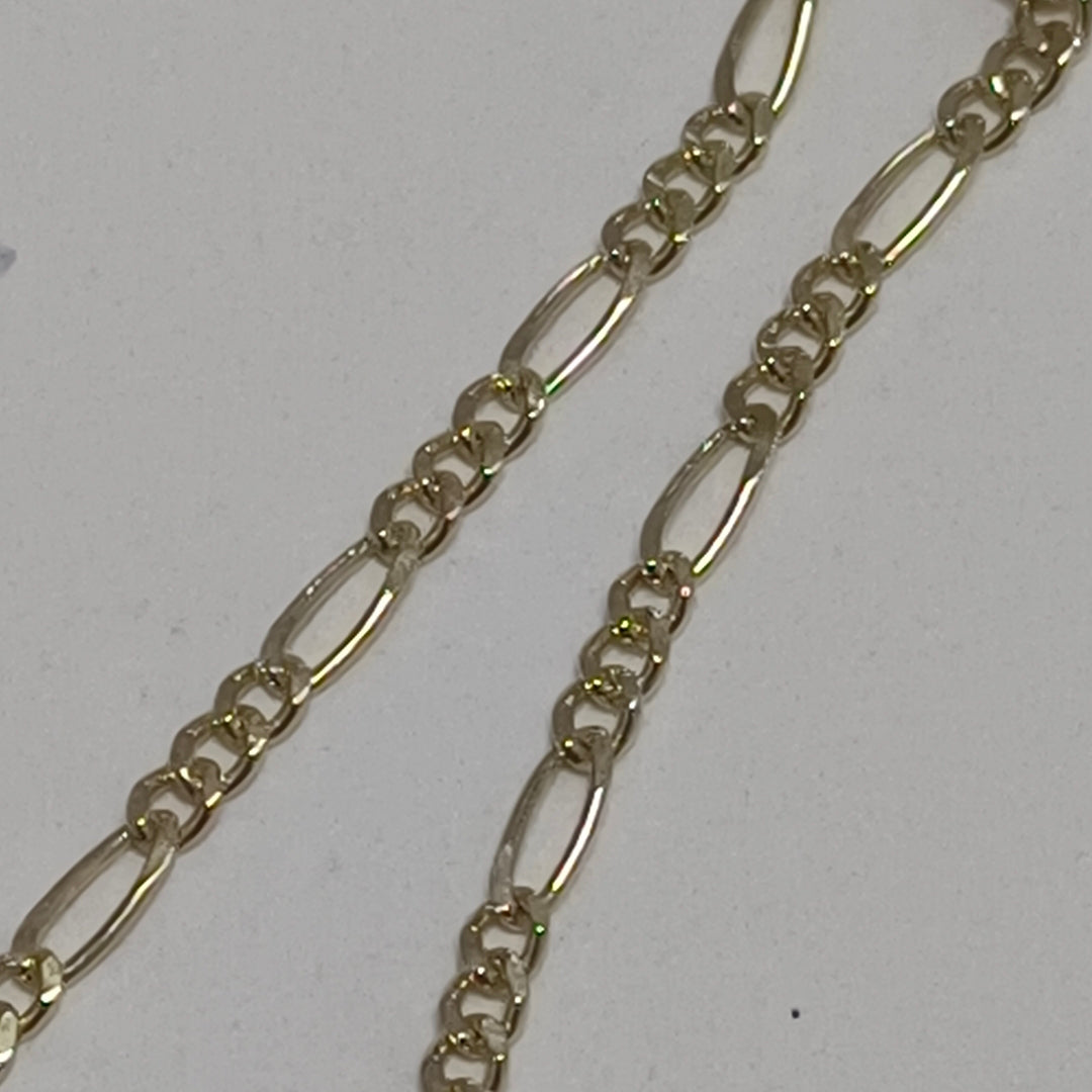 CADENAS TEJIDO 3X1 ORO 14K 55 CM 2.6 GR (NUEVO)