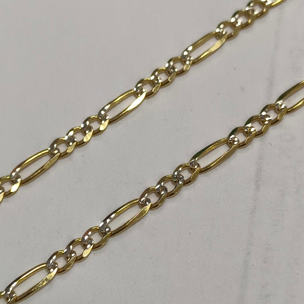 CADENAS 3X1 DIAMANTADA ORO 14K 55 CM 8.7 GR (NUEVO)