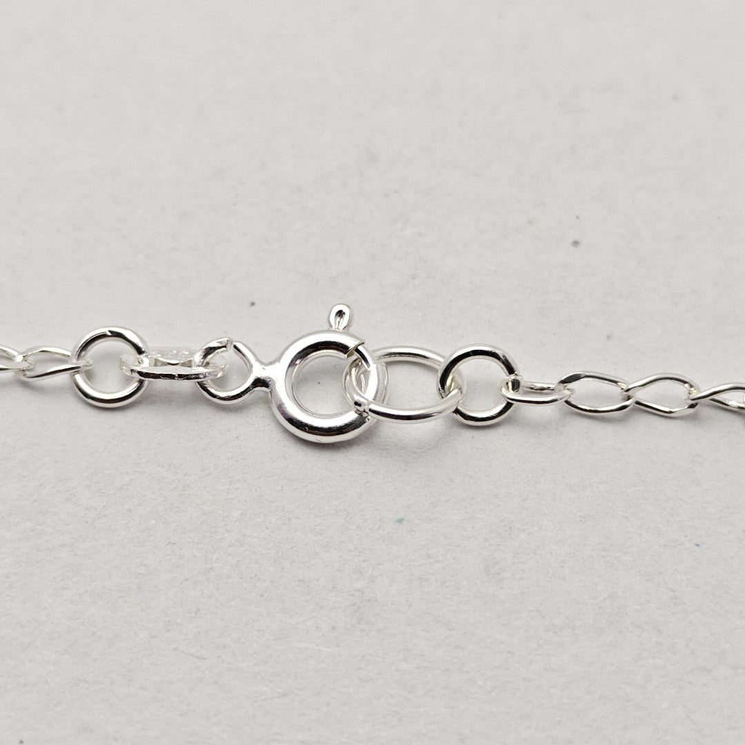PULSERA TEJIDO ESPECIAL PLATA .925 18 CM 2.6 GR (NUEVO)
