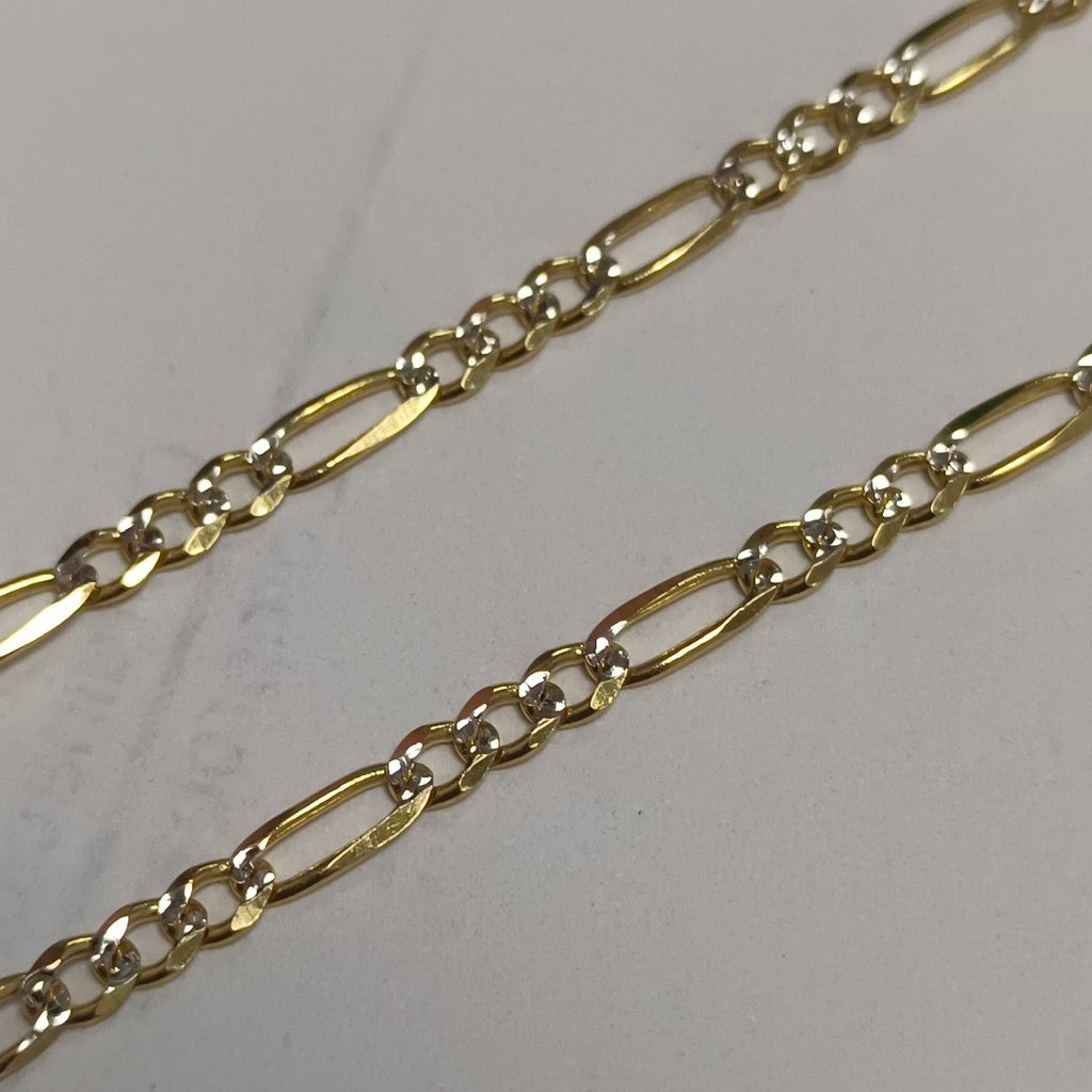 CADENAS 3X1 DIAMANTADA ORO 14K 55 CM 8.4 GR (NUEVO)