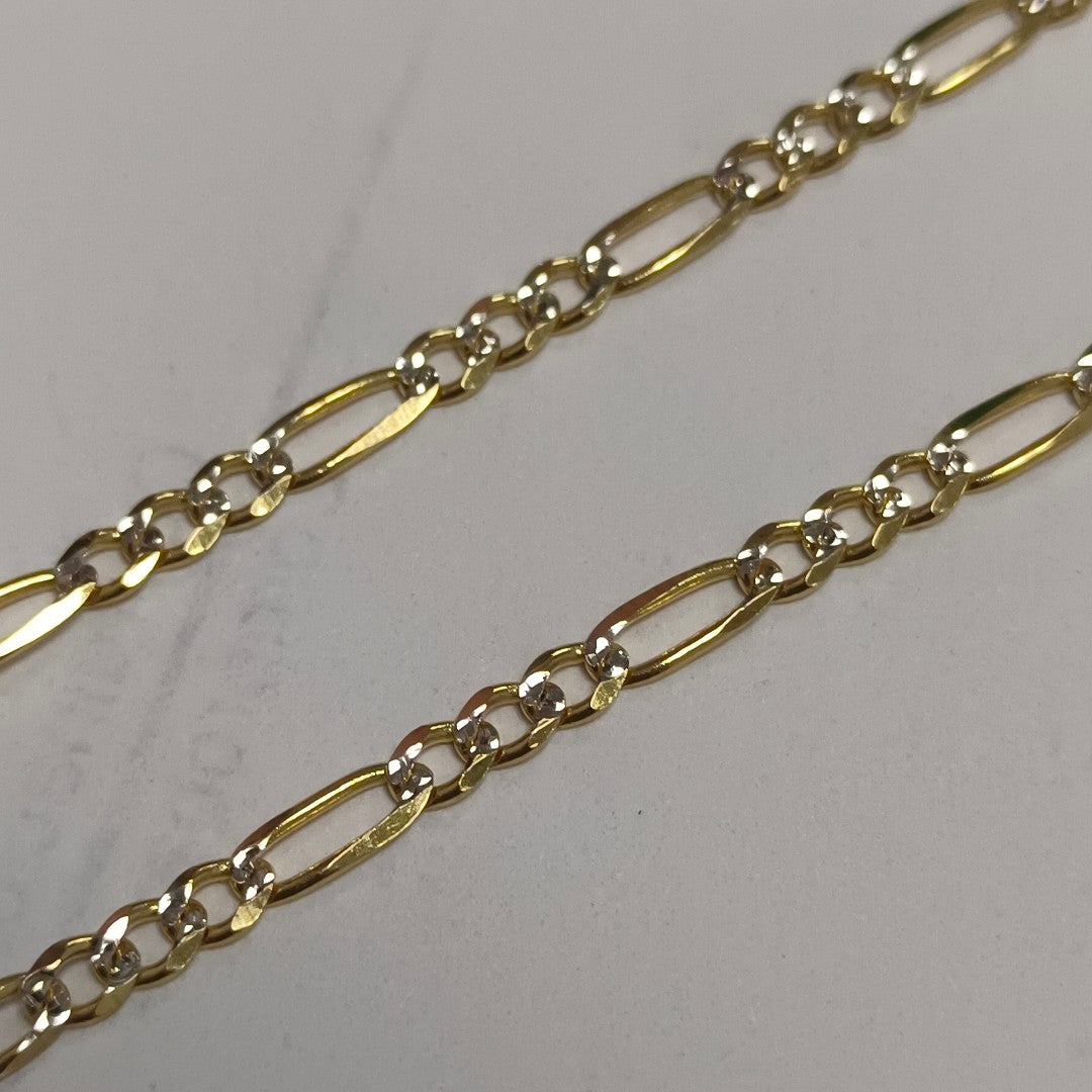 CADENAS 3X1 DIAMANTADA ORO 14K 55 CM 8.4 GR (NUEVO)