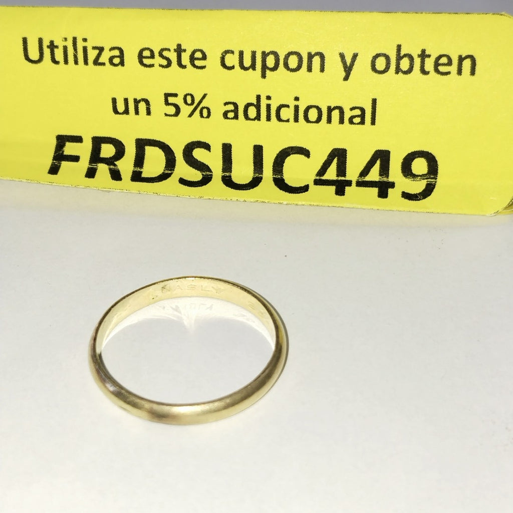 ARGOLLA ORO 10 K 2.6 GRMS (SEMINUEVO)