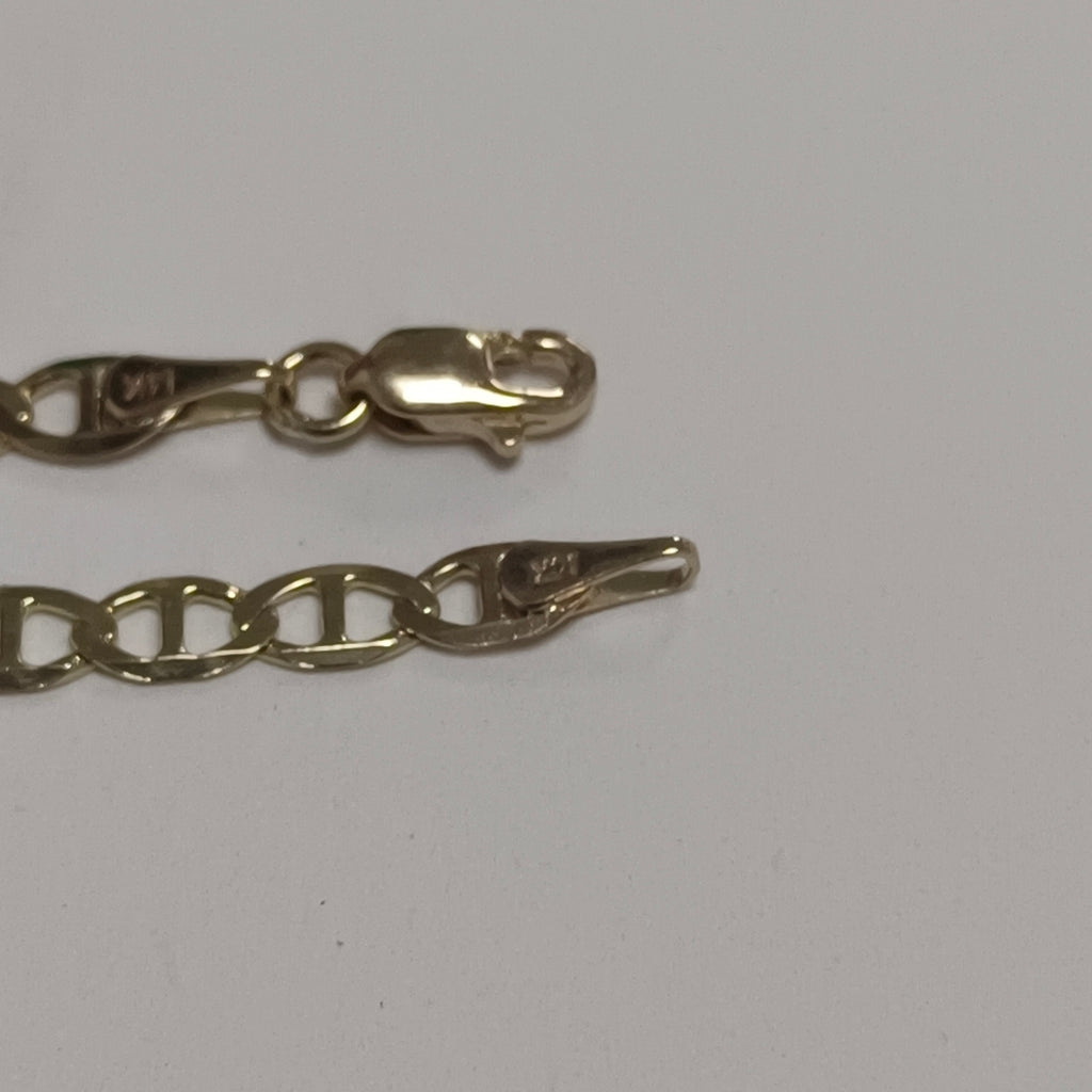PULSERAS TEJIDO MARINERA ORO 14K 18 CM 2.9 GR (NUEVO)