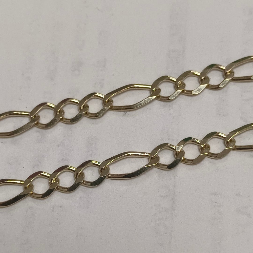 CADENAS TEJIDO 3X1 ORO 10K 50 CM 6.5 GR (NUEVO)