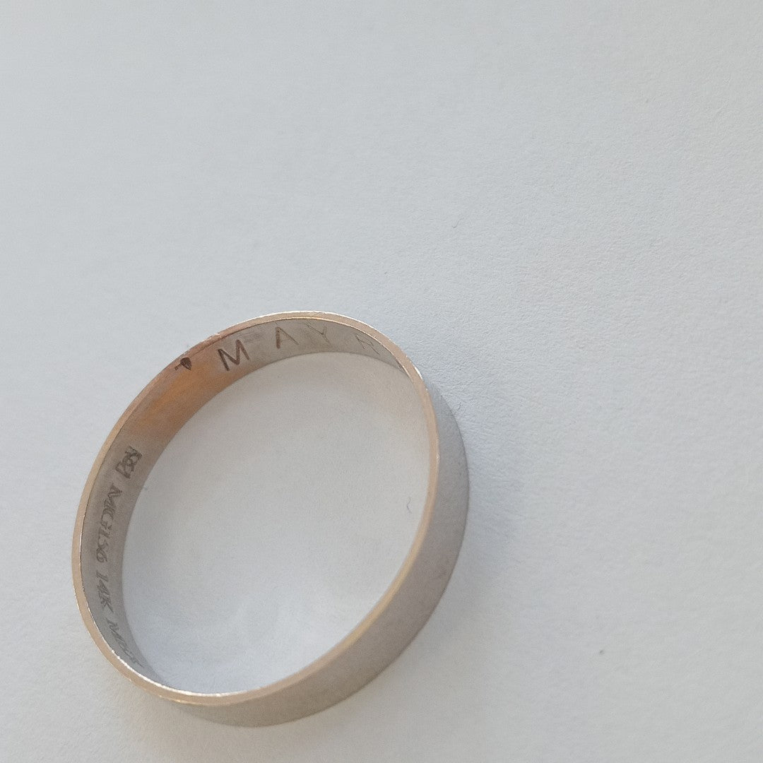 ARGOLLA ORO BLANCO 14 K 2.4 GRMS (SEMINUEVO)