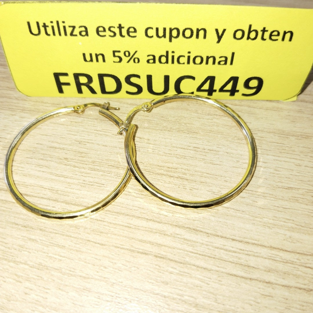 ARRACADAS PAR ORO 10 K 2.4 GRMS (SEMINUEVO)