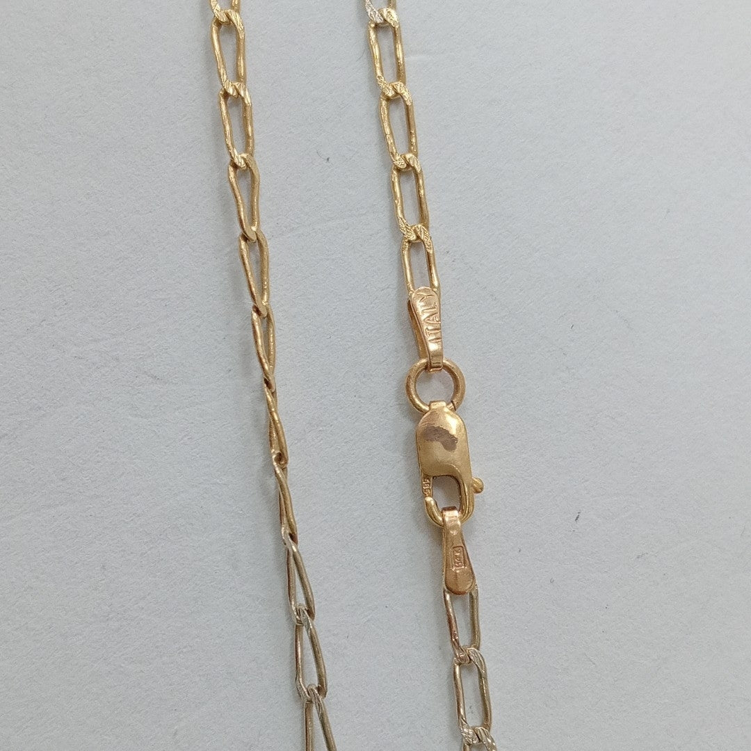 CADENA ORO, ORO COMBINADO 14 K 5.6 GRMS (SEMINUEVO)