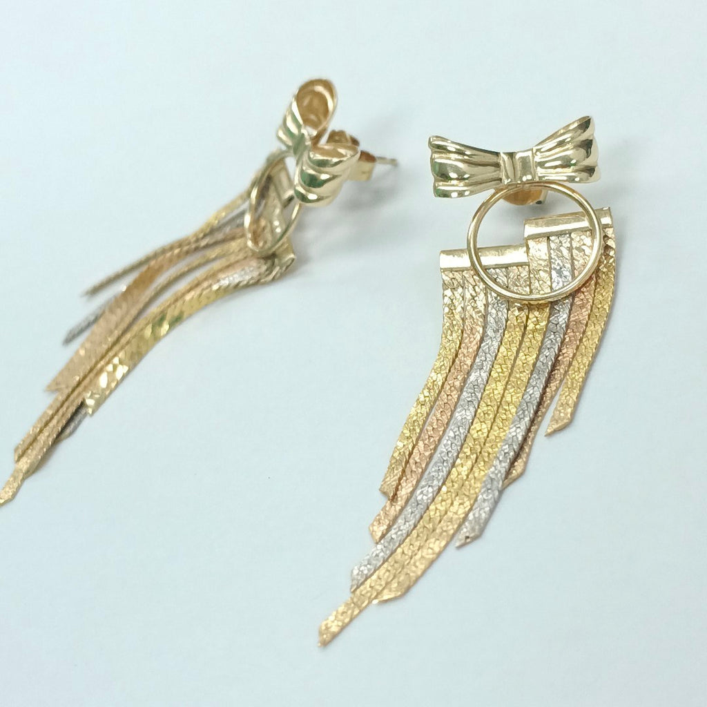 ARETES PAR ORO 14 K 5,00 GRMS (SEMINUEVO)