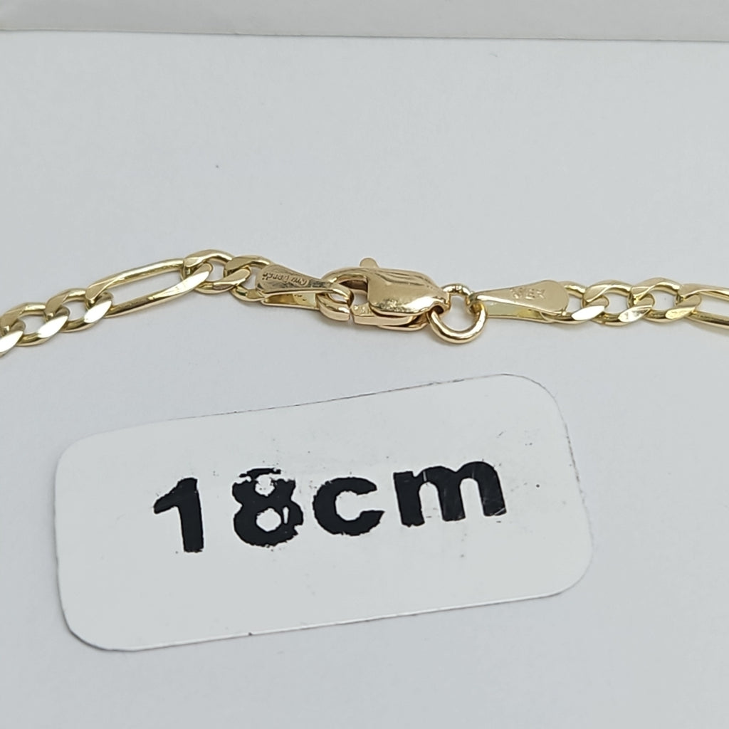 PULSERAS 3X1 ORO 14K 18 CM 2.9 GR (NUEVO)