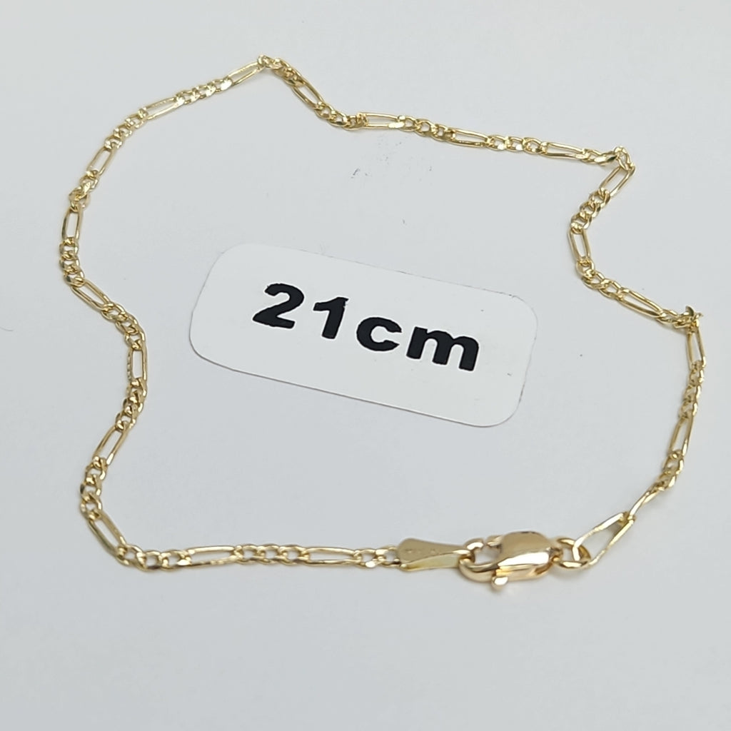 PULSERA 3X1 ORO 14K 21 CM 1.7 GR (NUEVO)