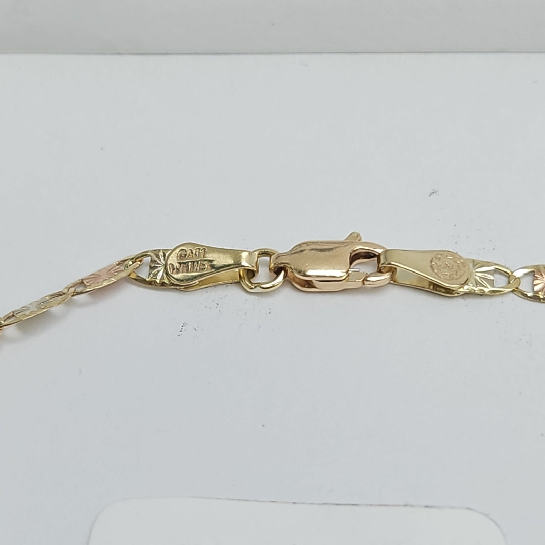 PULSERAS TEJIDO GUCHI ORO 10K 16 CM 2.6 GR (NUEVO)