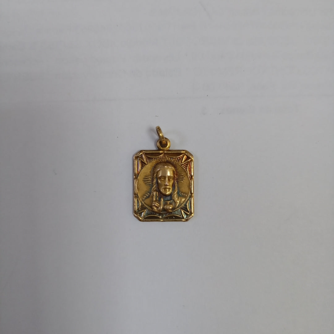 DIJE, MEDALLA RELIGIOSA ORO 10 K 1.3 GRMS (SEMINUEVO)