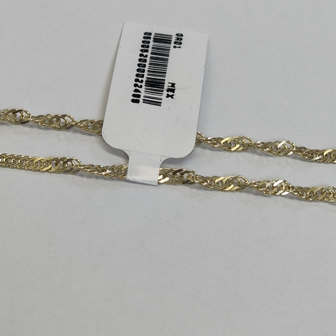 PULSERAS TEJIDO MEDIO TZL ORO 14K 18 CM 1.9 GR (NUEVO)