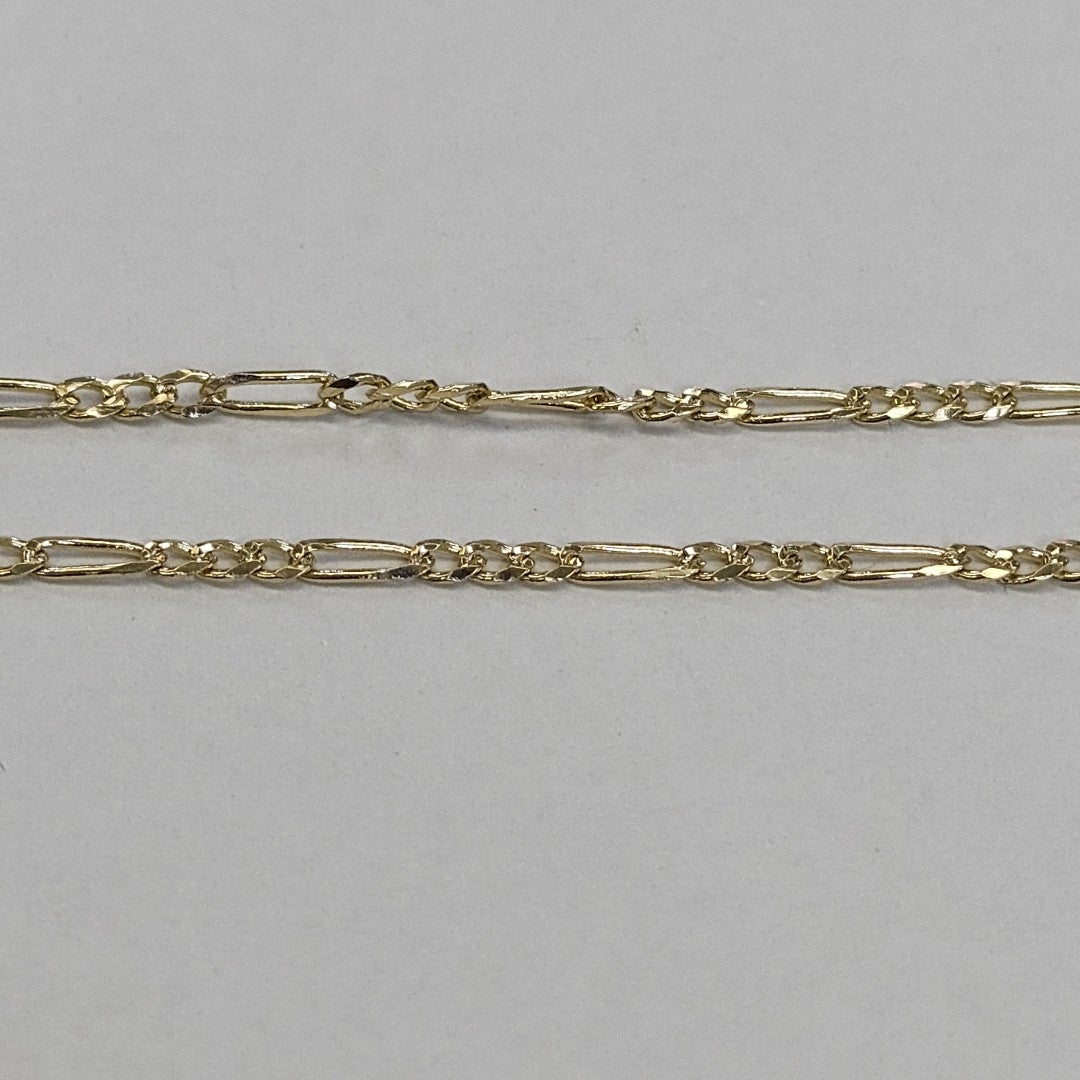 PULSERAS TEJIDO 3X1 ORO 14K 21 CM 1.7 GR (NUEVO)