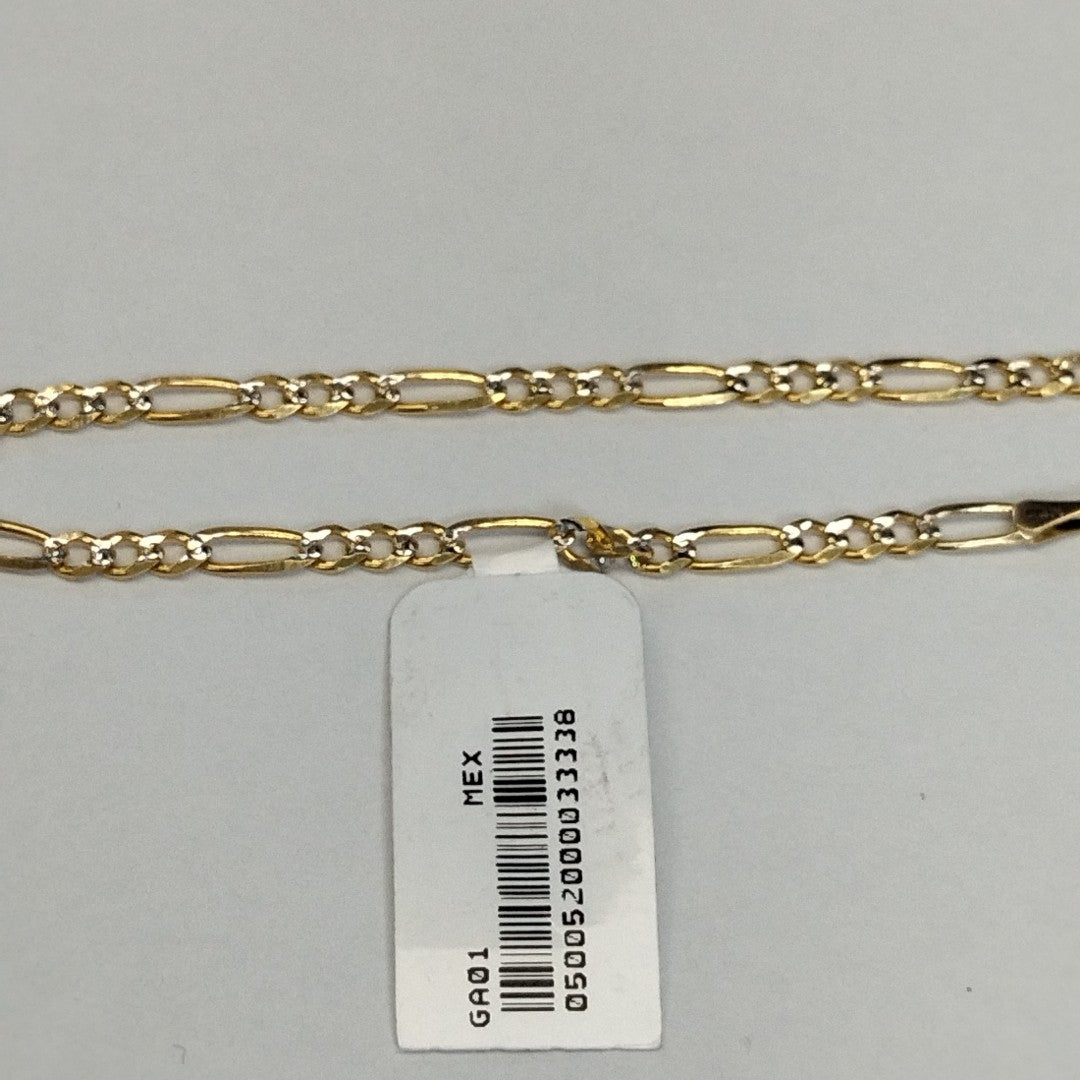 PULSERAS 3X1 DIAMANTADA ORO 14K 18 CM 3.1 GR (NUEVO)