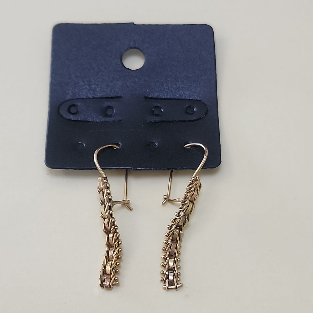 ARETES PAR ORO 14 K 2,30 GRMS (SEMINUEVO)