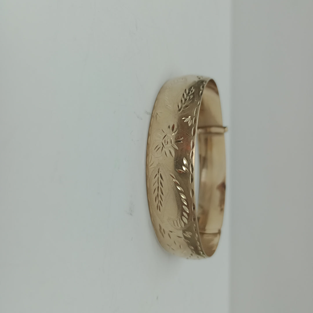 PULSERA RIGIDA ORO 14 K 12 GRMS (SEMINUEVO)