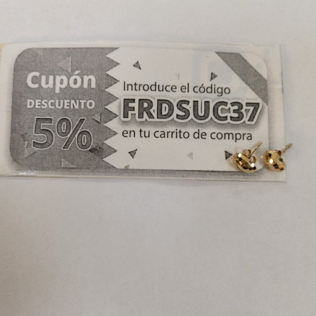 ARETES PAR ORO 8 K 1,00 GRMS (SEMINUEVO)