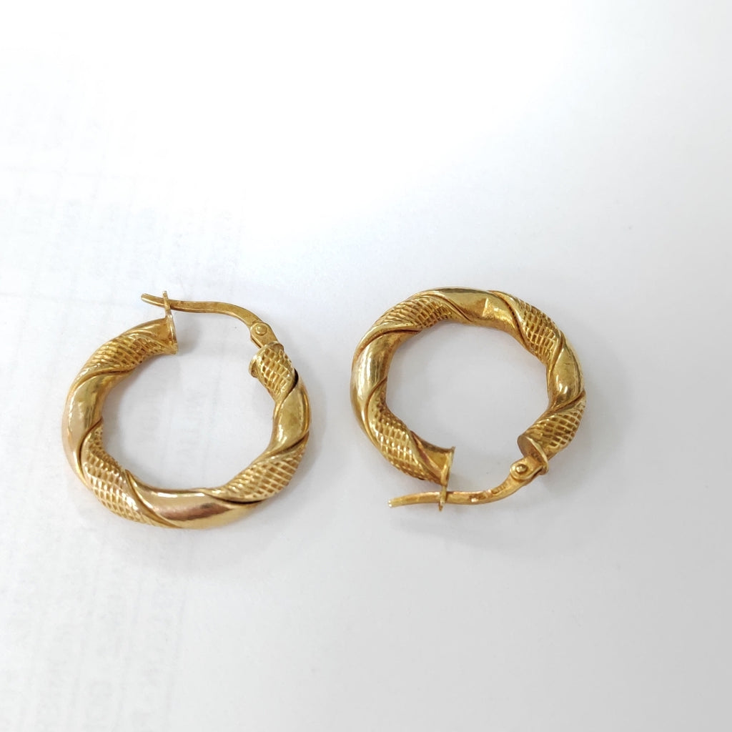 ARETES PAR ORO 14 K 2,50 GRMS (SEMINUEVO)