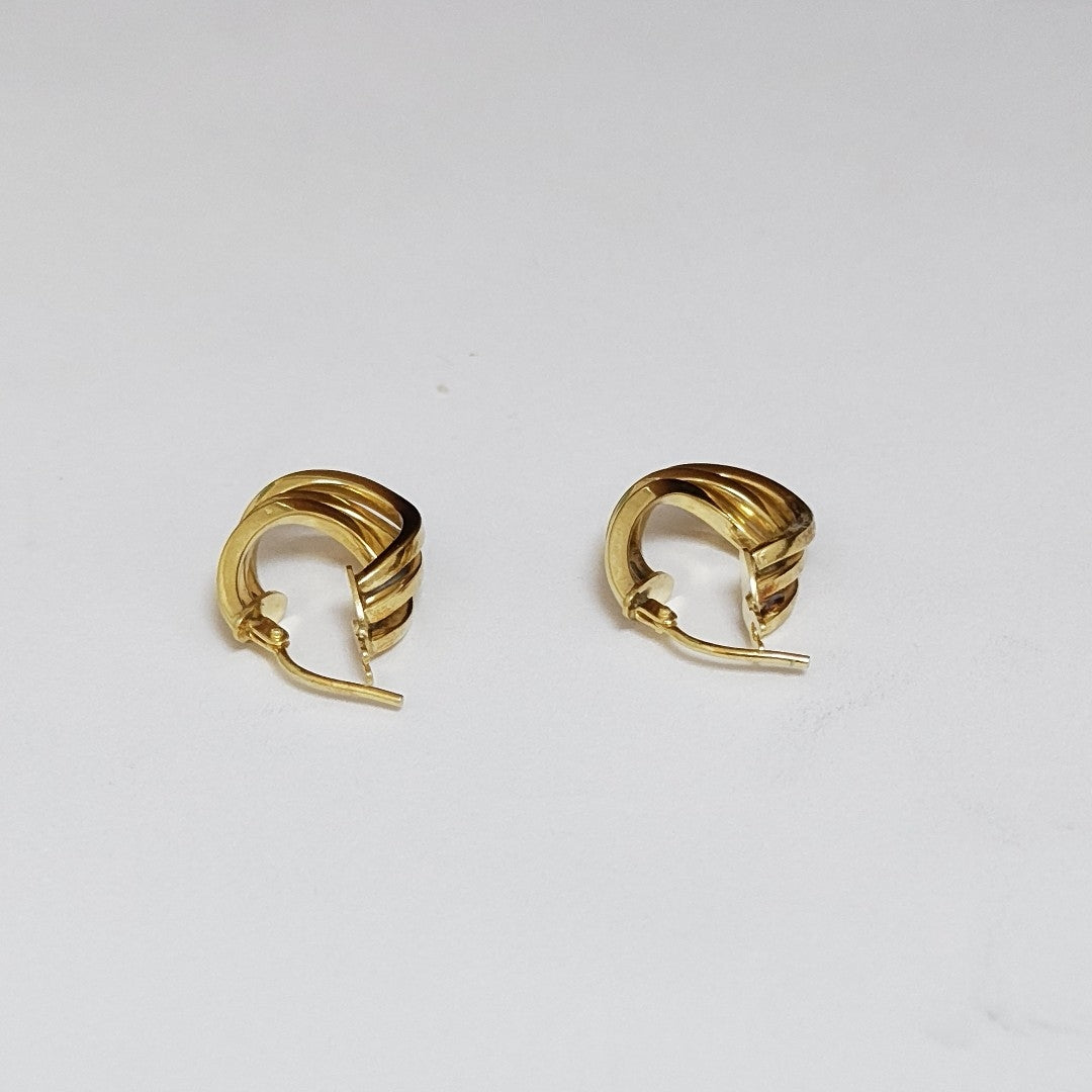 ARRACADAS PAR ORO 10 K 1.6 GRMS (SEMINUEVO)