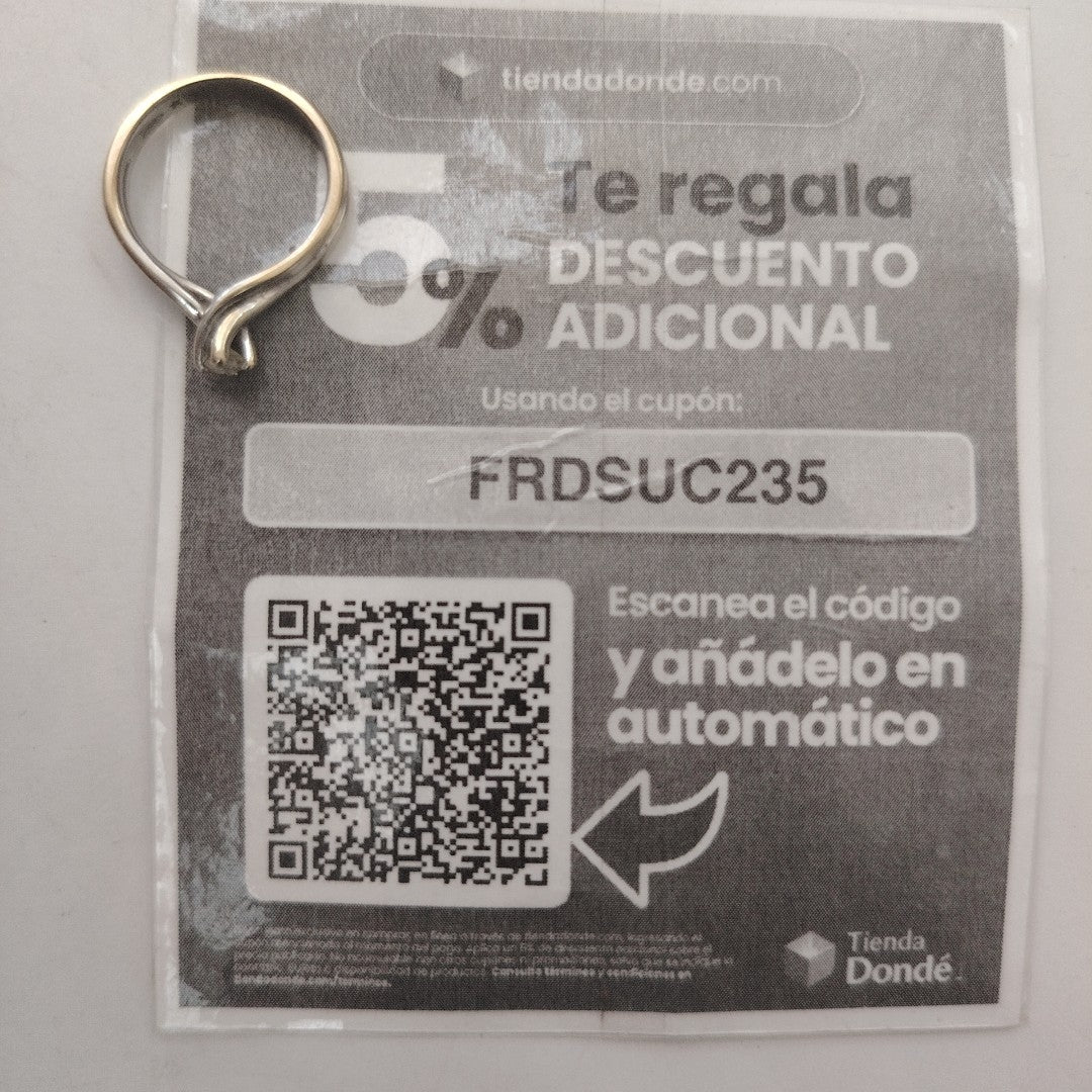 ANILLO ORO,ORO BLANCO 18 K 3,50 GRMS (SEMINUEVO)