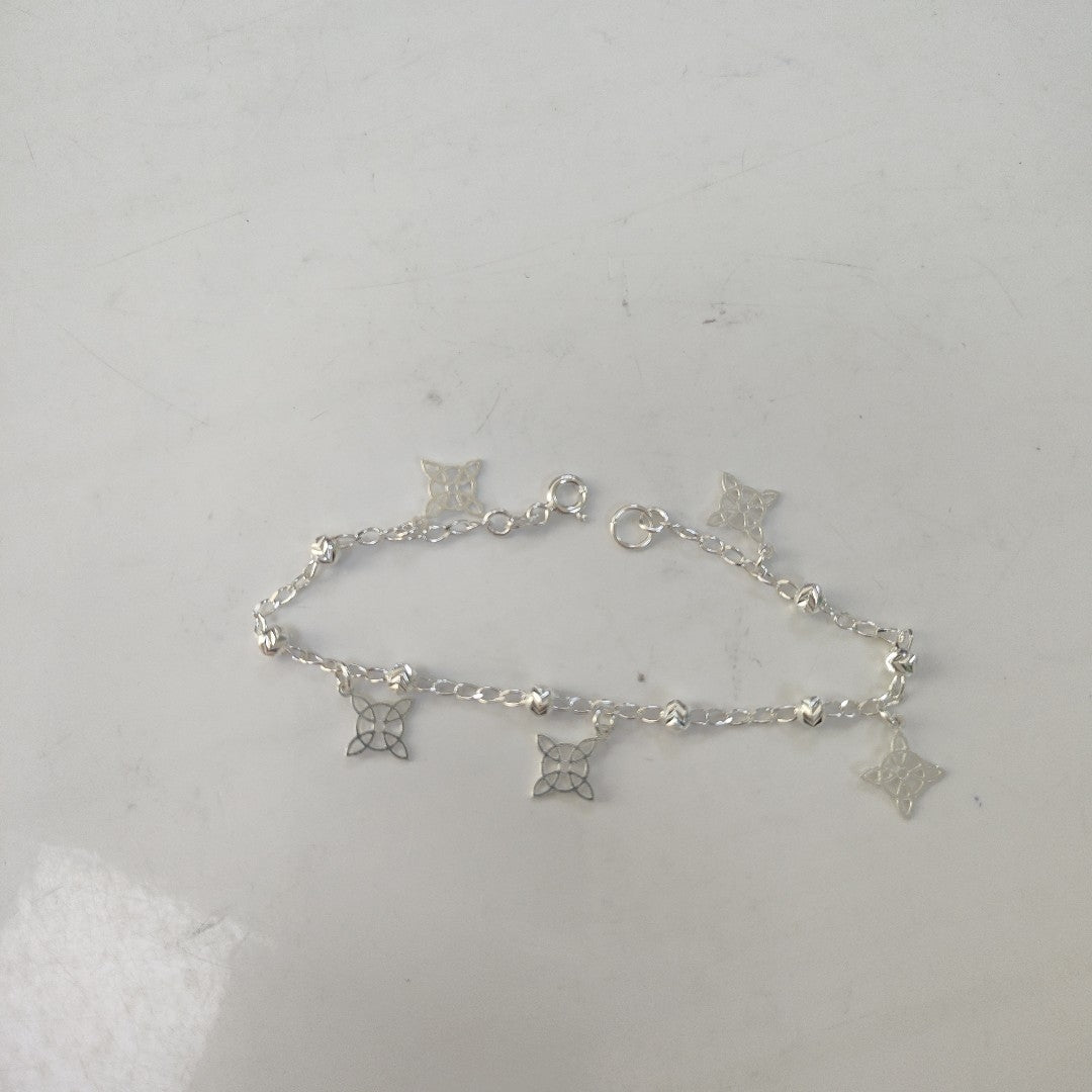 PULSERA TEJIDO ESPECIAL PLATA .925 18 CM 3.1 GR (NUEVO)