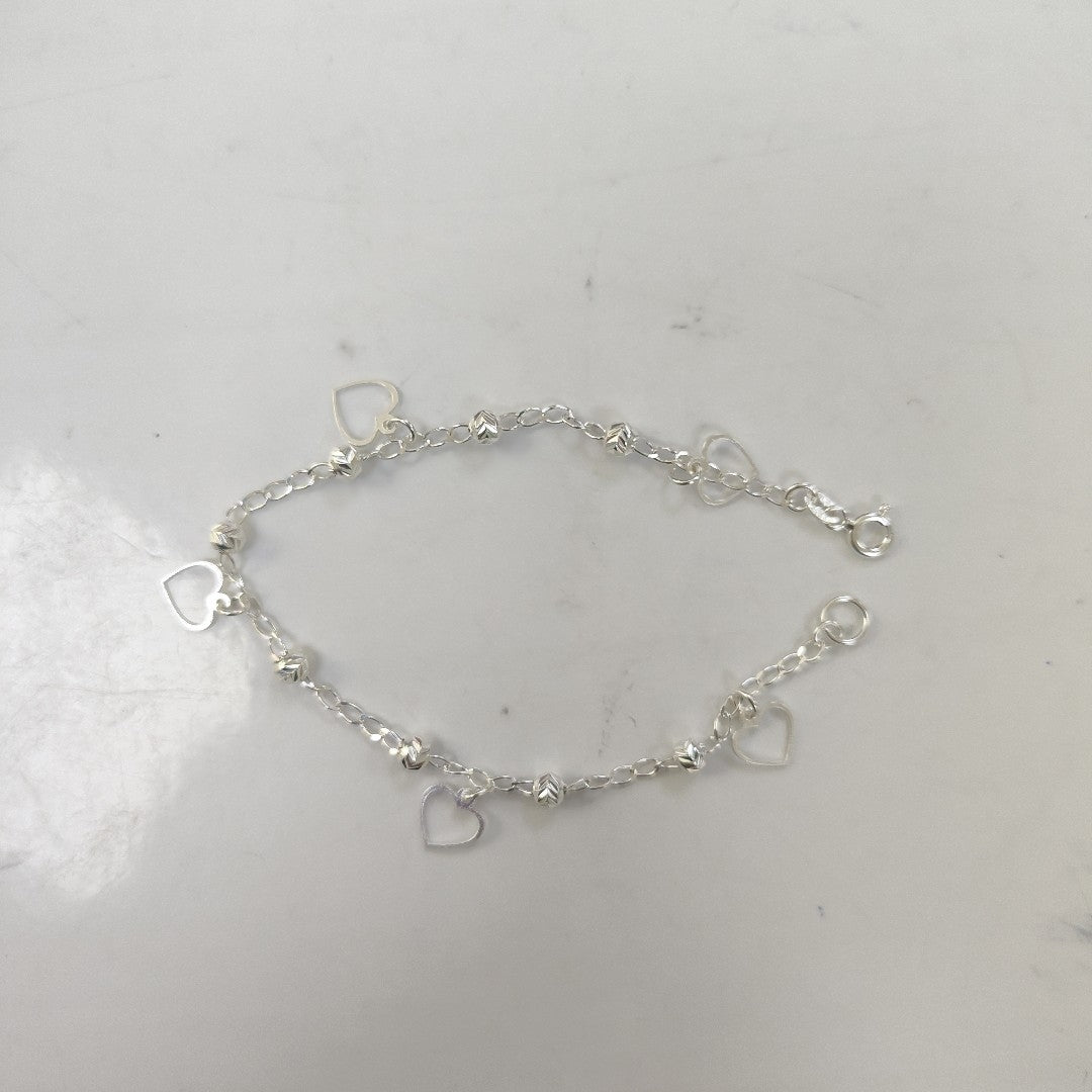 PULSERA TEJIDO ESPECIAL PLATA .925 18 CM 2.6 GR (NUEVO)