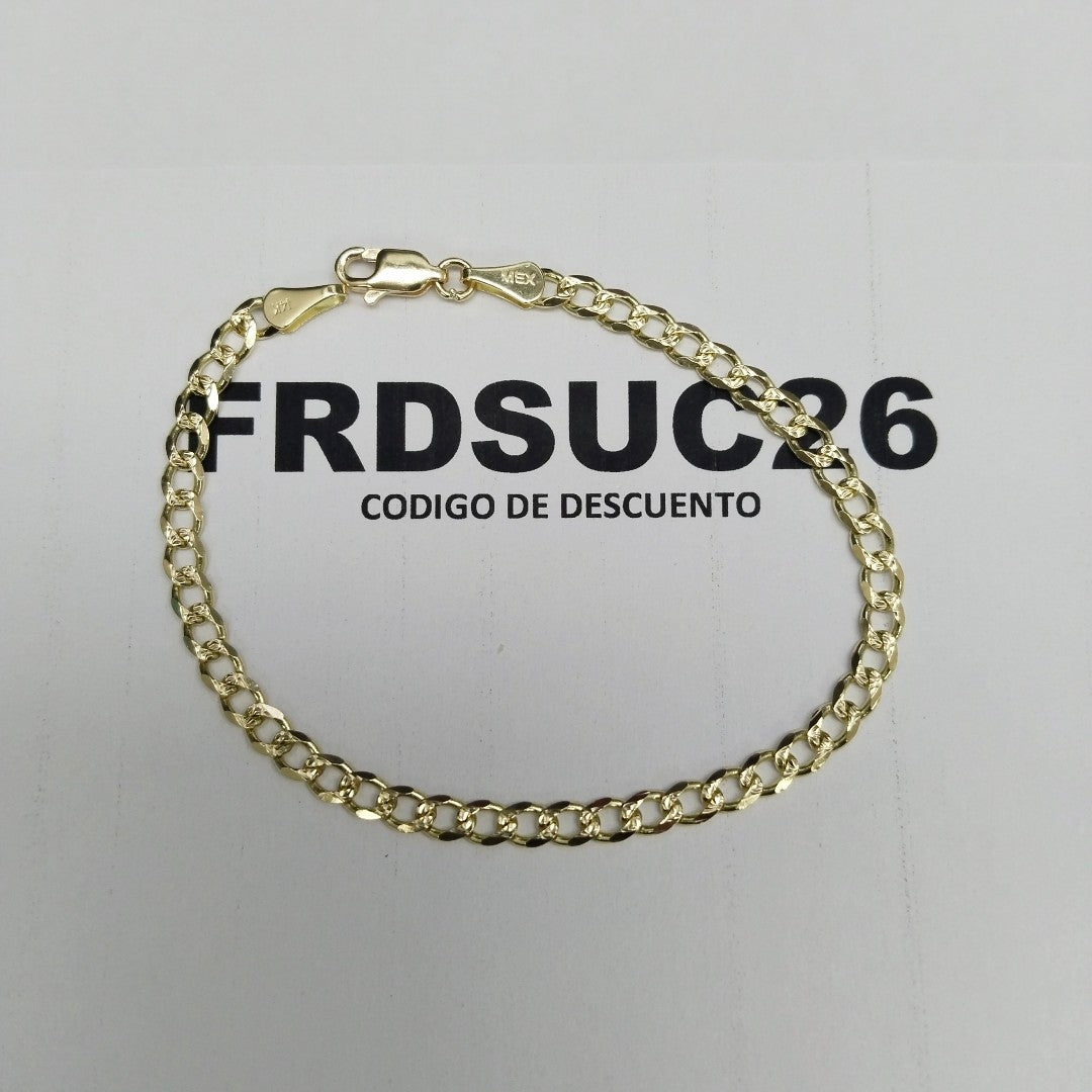 PULSERAS BARBADA ORO 14K 18 CM 4.7 GR (NUEVO)