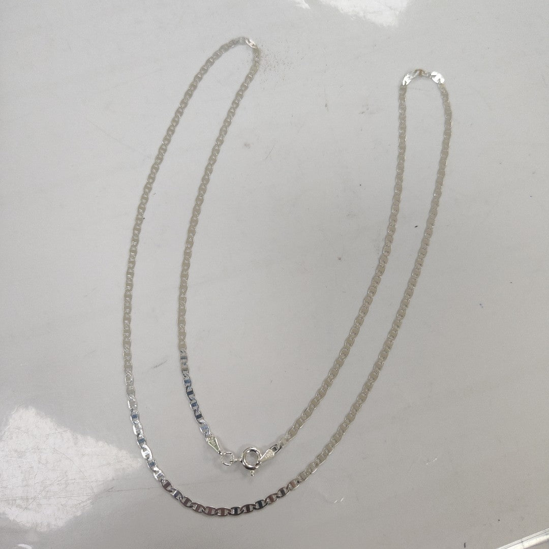 CADENA TEJIDO ESPEJO PLATA .925 60 CM 4.3 GR (NUEVO)