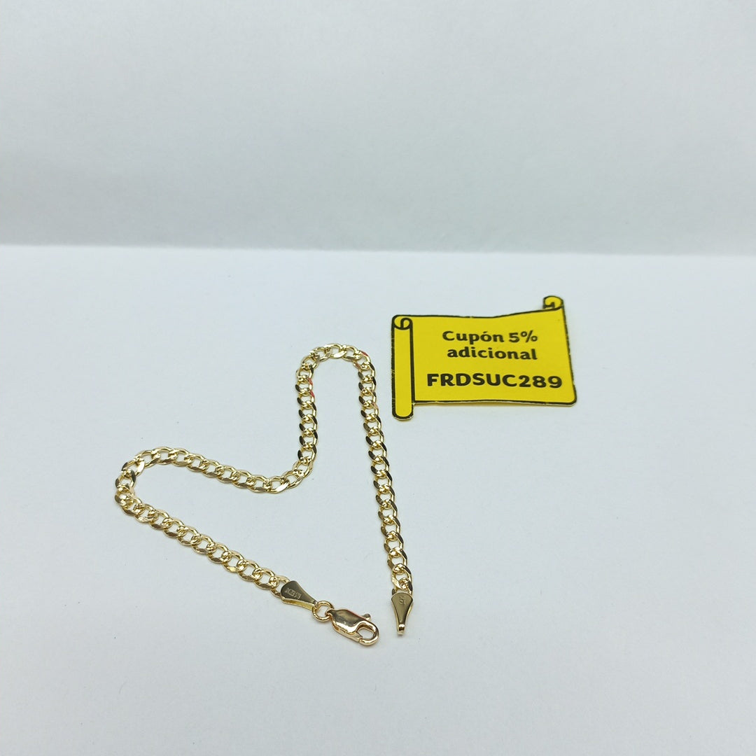 PULSERAS BARBADA ORO 14K 21 CM 5.2 GR (NUEVO)