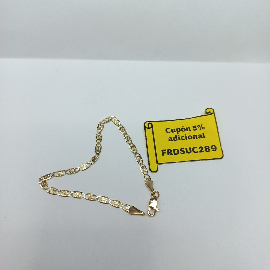 PULSERAS GUCHI ORO 14K 18 CM 2.8 GR (NUEVO)