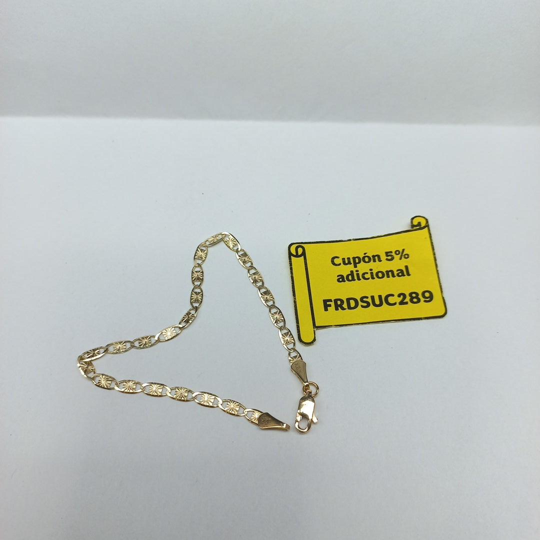 PULSERAS GUCHI ORO 14K 18 CM 2.8 GR (NUEVO)