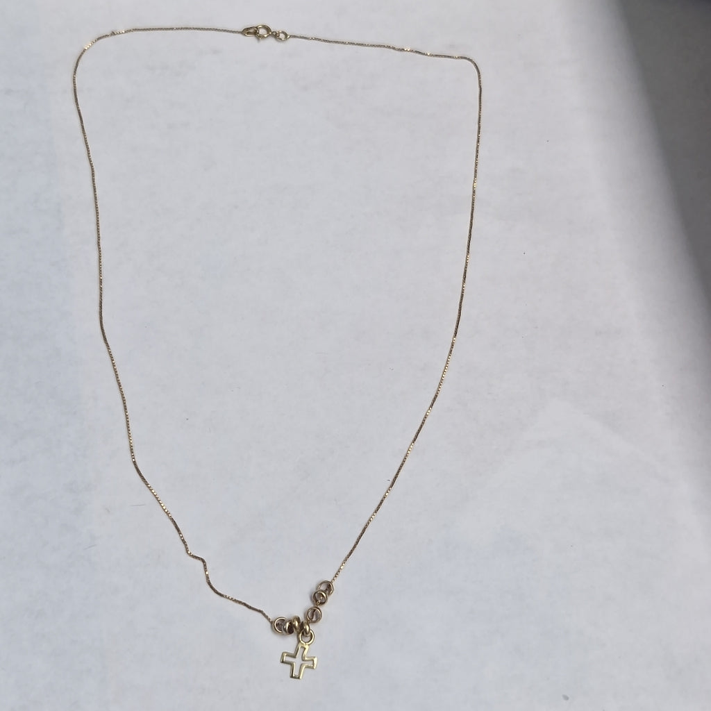 CADENA, GARGANTILLA ORO, ORO COMBINADO 14 K 1.6 GRMS (SEMINUEVO)
