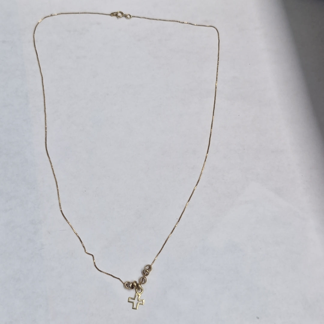 CADENA, GARGANTILLA ORO, ORO COMBINADO 14 K 1.6 GRMS (SEMINUEVO)