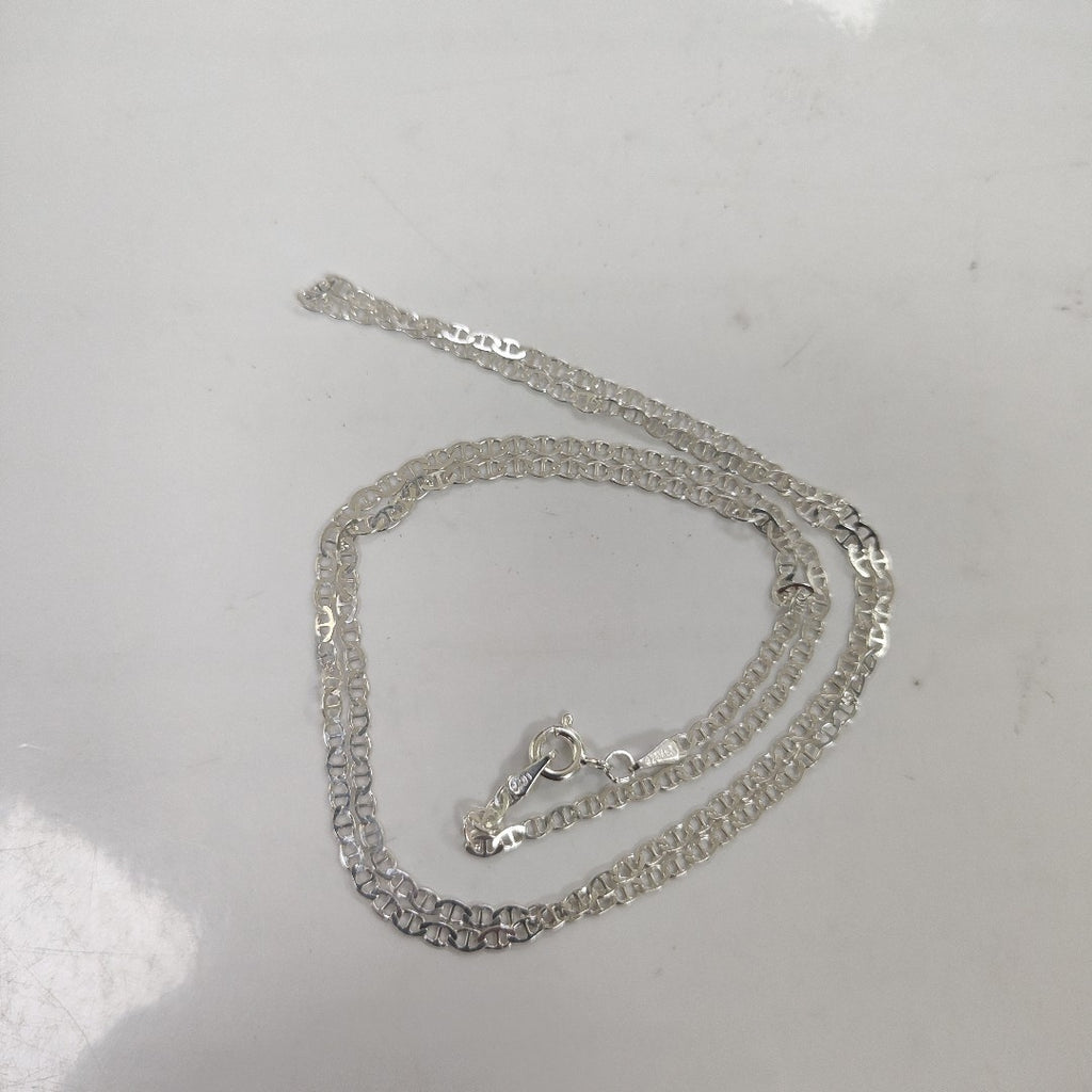 CADENA TEJIDO GUCHI PLATA .925 60 CM 4 GR (NUEVO)