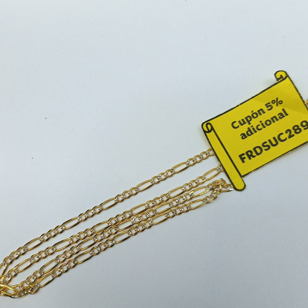 CADENAS 3X1 DIAMANTADA ORO 14K 55 CM 8.4 GR (NUEVO)