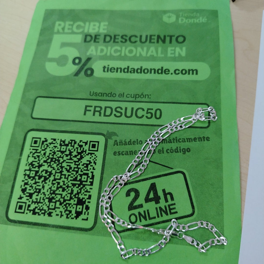 CADENA TEJIDO 3X1 PLATA .925 55 CM 16 GR (NUEVO)