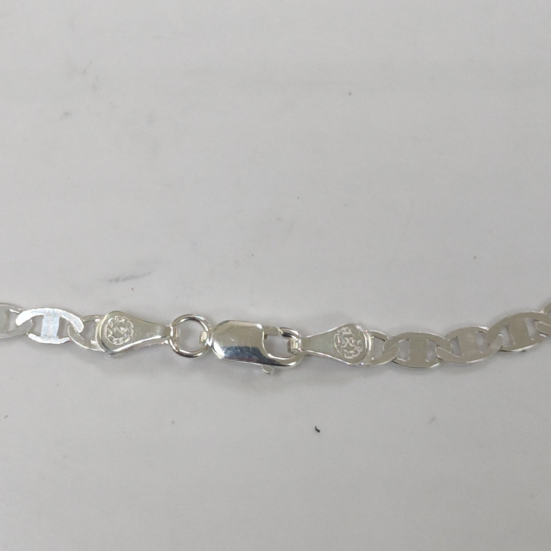 CADENA TEJIDO GUCHI PLATA .925 55 CM 8.5 GR (NUEVO)