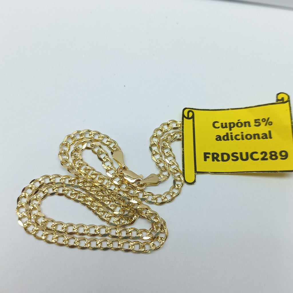 CADENAS BARBADA ORO 14K 55 CM 13.1 GR (NUEVO)
