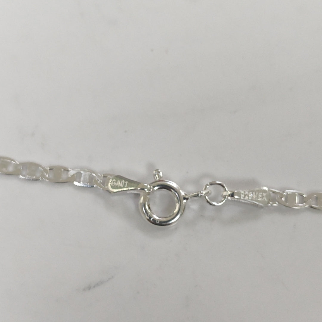 CADENA TEJIDO ESPEJO PLATA .925 55 CM 4 GR (NUEVO)