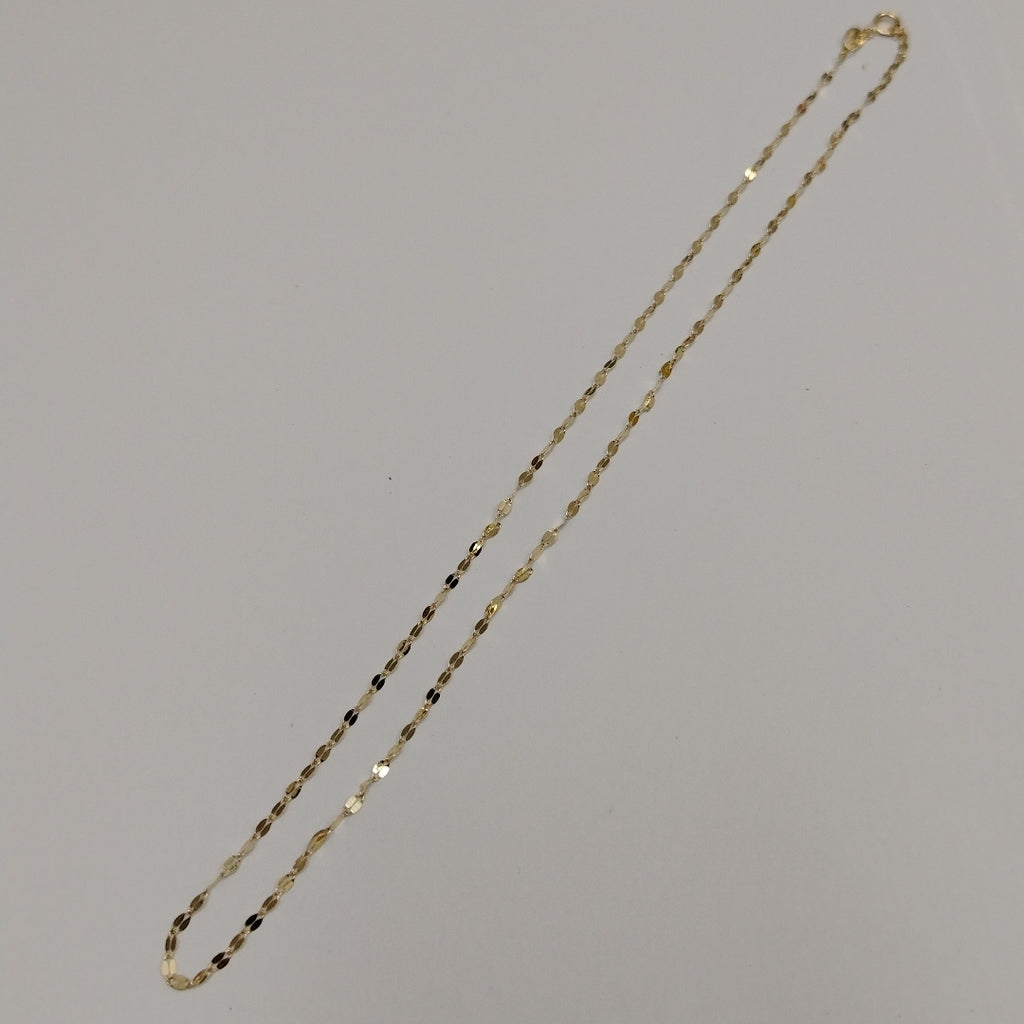 CADENAS TEJIDO ESPECIAL ORO 10K 40 A 45 CM 1 GR (NUEVO)