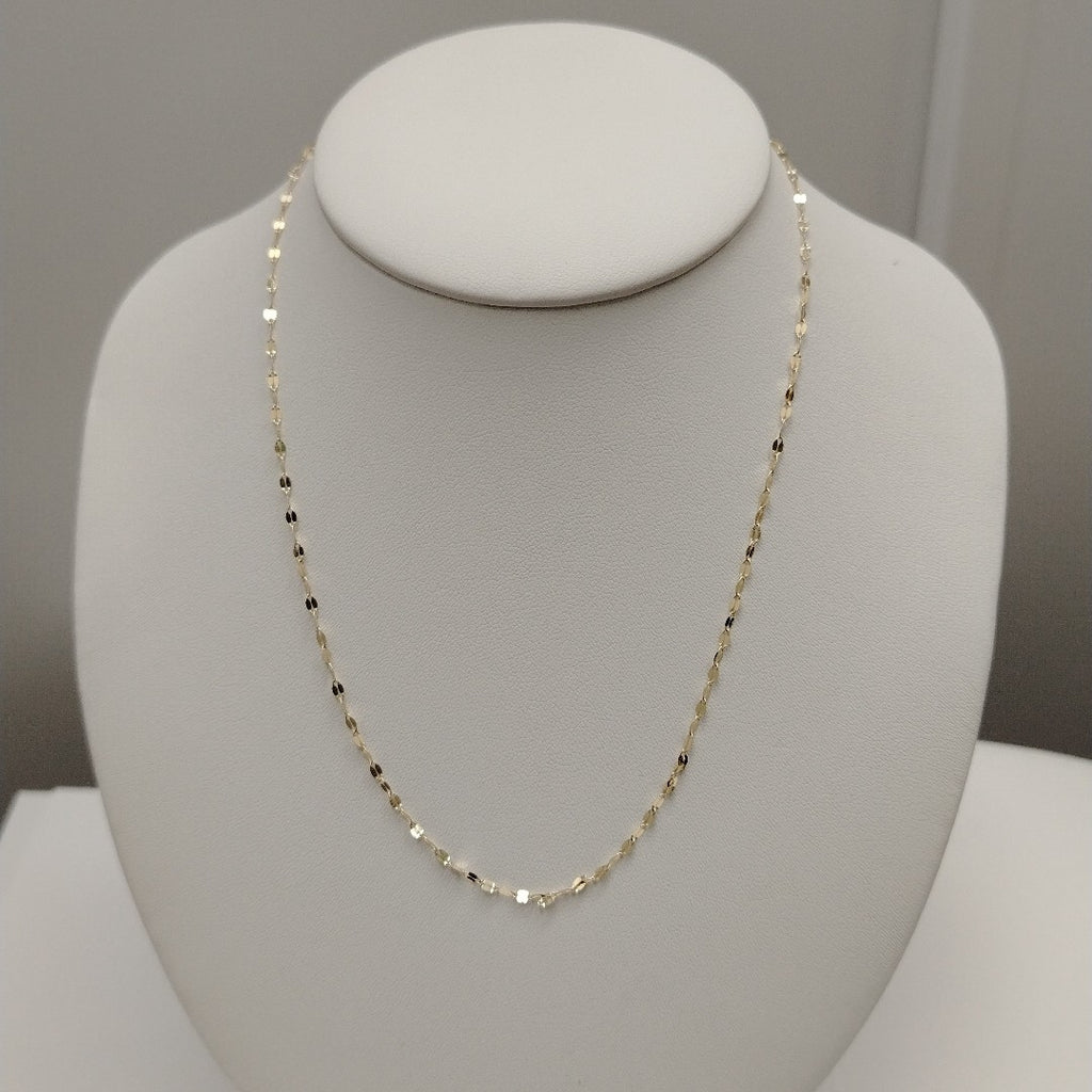 CADENAS TEJIDO ESPECIAL ORO 10K 40 A 45 CM 1 GR (NUEVO)